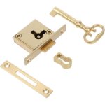 Serrure vintage laiton pour tiroir et armoire avec cl� serrure de meuble s�curis�e pour porte de cabinet ...