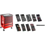 Servante d'atelier 8 tiroirs facom avec 9 modules, rouge Servante d'atelier 8 tiroirs facom avec 9 modules, rouge
