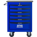 Servante d?atelier roulante chariot � outils multifonctionnel � 6 tiroirs avec roues, chariot de rangement ...