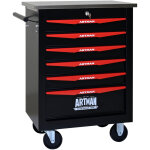 Servante d?atelier roulante chariot � outils multifonctionnel � 6 tiroirs avec roues, chariot de rangement ...