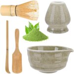 Service � matcha, 5 pi�ces, vert ? grand bol et ustensiles japonais