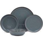 Service de table set 100% porcelaine bleu