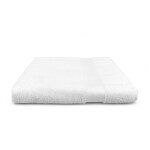 Serviette de bain blanche 100x150 cm ? 100 % coton �ponge doux et absorbant ? fabriqu� en italie ? id�al ...