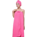 Serviette de bain chapeau de s�che cheveux microfibre bonnet de bain et serviette de bain femme v�tement ...