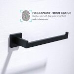 Serviette de bain contemporaine porte - serviettes en acier inox sus 304 support mural, finition noire ...