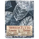 Serviette pour meubles grand foulard couvre - lit canap� tissu loneta feuilles 1 place