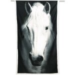 Serviette de plage éponge cheval blanc grande taille cm. 90 x 170 Serviette de plage éponge cheval blanc grande taille cm. 90 x 170