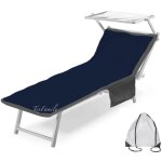 Serviette de plage teddy pour transat en microfibre avec poches dimensions 80 x 190 cm bleu Serviette de plage teddy pour transat en microfibre avec poches dimensions 80 x 190 cm bleu