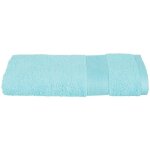 Serviette de toilette praia coton bleu turquoise 50x90cm atmosphera cr�ateur d'int�rieur