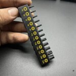 Set de 12 douilles  embouts toil tamper proof torx, taille de scurit t5, t6, t7, t8, t9, t10, t15, ...