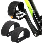 Set de 2 attelles de p�dale de v�lo en nylon - universelles, pour v�lo, v�lo d'appartement et fixed gear ...