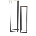 Amadeus - set de 2 sellettes aluminium gold