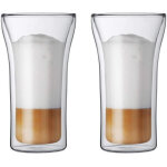 Set 2 verres - bodum - assam - double paroi - 0. 2 l - transparent