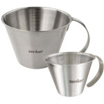 Set de 2 verres doseurs gradu�s en inox 250 ml et 1 litre zenker