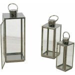 Set de 3 lanternes porte bougies dcoration intrieur ou extrieur sur pied en mtal et verre dec05121 ...