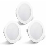 Set de 3 luminaires pour meuble led 230v, 3, 5w led ip44 g4 15mm spots encastrables pour meuble plat, ...