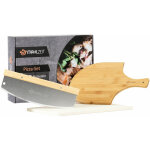 Set de 3 pices pour la pizza 40 x 30 cm pierre  pizza avec pelle et couteau  pizza pierre  pizza ...