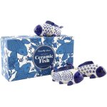 Set de 3 poissons dcoratifs en cramque willow