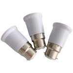 Set de 4 adaptateurs gu10 vers e27 - blanc - thermoplastique, adaptateur pour ampoules led et alimentation ...