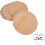 Set de 4 assiettes a dessert en bambou