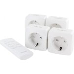 Chacon ? set de 4 mini - prises t�l�command�es 2300w ? contr�le � distance jusqu'� 30m ? t�l�commande ...