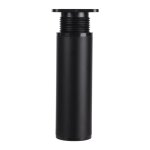 Set de 4 pieds de meubles rglables en hauteur en alliage d'aluminium et pvc, 10 - 12cm, rond, noir, ...