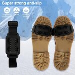 Set de 4 prot�ge - soles antid�rapants pour chaussures de montagne - crampons anti - glisse, pour neige ...