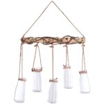 Set de 5 soliflores suspendus sid en verre 44x40cm atmosphera crateur d'intrieur