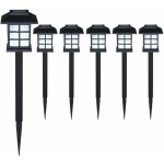Set de 6 / 12 / 18 / 24 lampes solaires piquet pour jardin 8h autonomie lumi�re ext�rieur led interrupteur ...