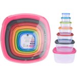 Set 7 botes  lunch en plastique, 911000160. excellent houseware