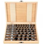 Set 8 m�ches � bois hexagonales - acier carbone - diam�tres 6 - 20mm - spirale h�lico�dale - percage ...