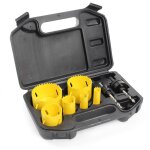 Set de 9 pcs. de scies cloches - en bim�tal acier rapide hss - 16 - 68 mm - forets pour bois m�tal plastique ...