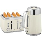 Set bouilloire 2200w 1, 7l + grille - pain 4 tranches - fonction �bullition rapide et 7 niveaux de cuisson ...