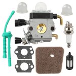 Set de carburateur pour stihl fs55 fs55r fs55rc fs38 km55 hl45 km55r dbroussailleuse tondeuse  gazon ...