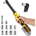 Set de cl�s � ratchet sans fil, pilote de ratchet �lectrique 80n. m 3 / 8  , compatible avec dewalt 20v, ...