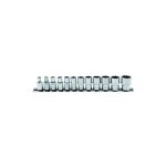 Bgs technic ? set de douilles 6, 3 mm (1 / 4') 12 pi�ces ? acier chrome - vanadium ? profil 12 pans ? ...