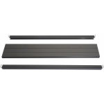 Hhg - set de finition pour brise - vue wpc sarthe, profil de finition brise - vent, poteaux wpc, 90cm, ...