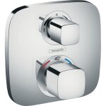 Hansgrohe ? set de finition fa�ade pour mitigeur thermostatique encastr� chrom� ? finition m�tal laiton ...