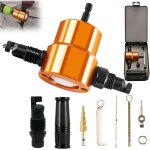 Set grignoteuse tle, double tte dcouper coupe - plaque de perceuse lectrique, outils de tlerie rglable ...