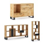 Skraut home - set hall d'entre loft - rustique - buffet - tagre - salle  manger - meuble auxilier ...