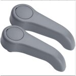 Set of 2 grey front seat adjustment handles for renault clio 2 twingo 1 7701209658 7701470827