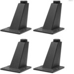 Set of 4 furniture legs, heavy duty aluminum alloy cabinet legs, metal square oblique sofa support foot, ...