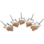 Set de pelles � poussi�re avec manche en bois 10x balayette coco 5x pelle et 5 pelles � poussi�re