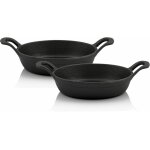 Set de po�les de service (2 pi�ces) ronde � 16 cm sauteuse en fonte - bbq - toro