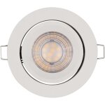 Set de spots encastrés gradables via interrupteur mural, blanc en aluminium, avec module led et driver ... Set de spots encastrés gradables via interrupteur mural, blanc en aluminium, avec module led et driver ...