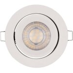 Set de spots encastrs gradables via interrupteur mural, blanc en aluminium, avec module led et driver ...