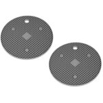 Lot de 2 dessous de plat magntiques 2 pices inox