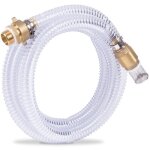 Set de tuyau d'aspiration pour pompes � eau - 4m x 25mm, 1'' ? tuyau d'aspiration en spirale ? universel ...