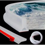 Seuil de douche en silicone, barre d'eau, cloison de douche pliable (transparente), cloison de comptoir ...