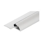 Seuil de porte aluminium anodis� argent 93 cm ? joint caoutchouc amovible ? installation facile ? conforme ...